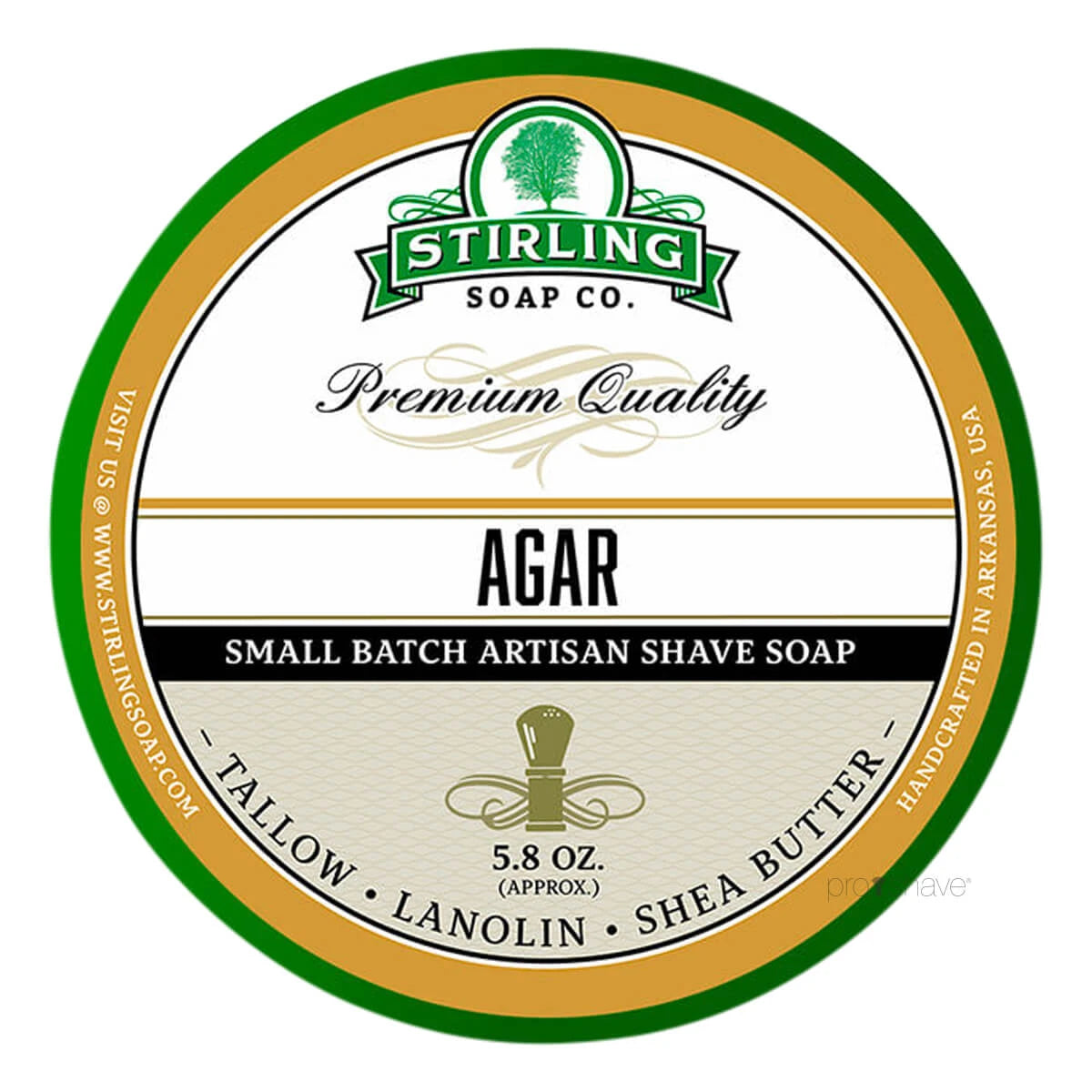 Stirling Soap Company Barbersæbe Agar 170 Ml
