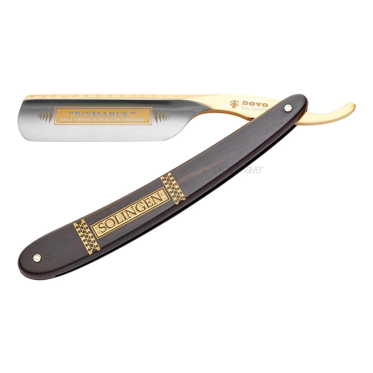 Dovo Solingen Straight Razor 6 8 Round Nose Bismarck Ibenholt