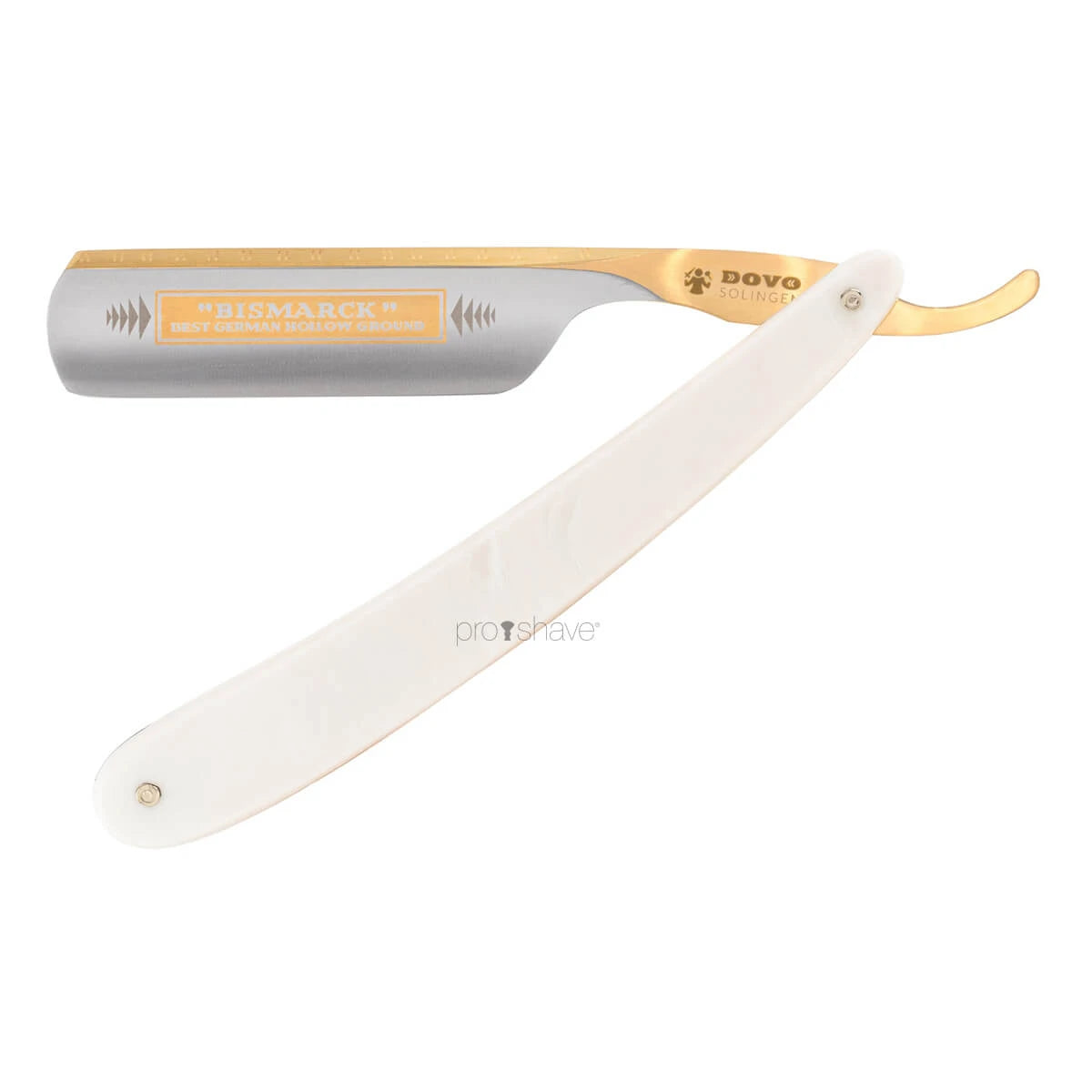 Dovo Solingen Straight Razor 6 8  Round Nose  Bismarck  Perlemor