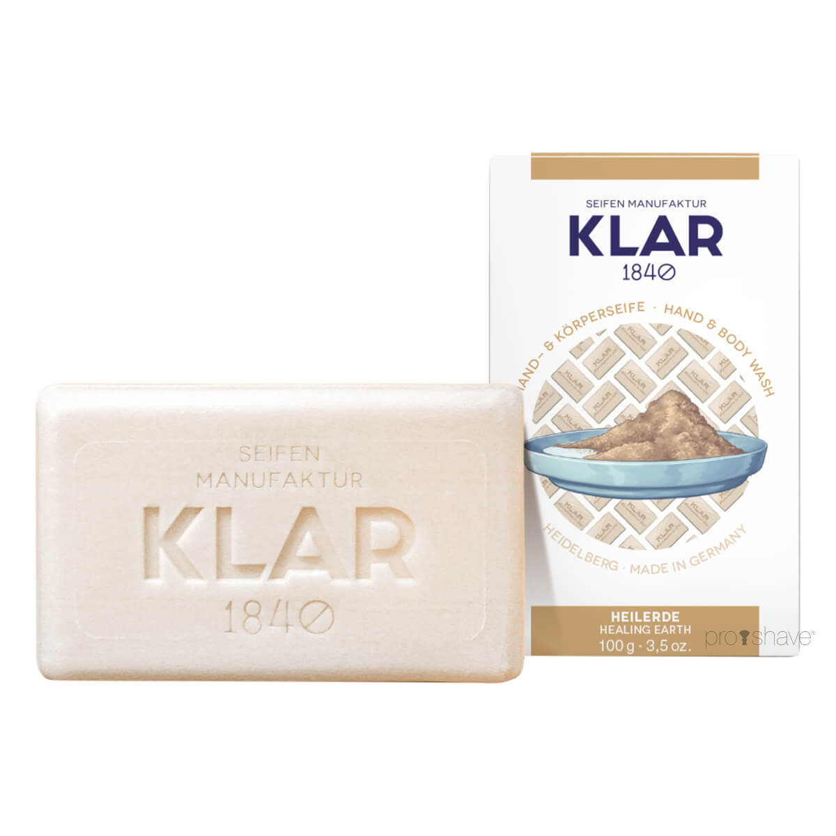 Klar Seifen Sæbe  Ler  100 Gr