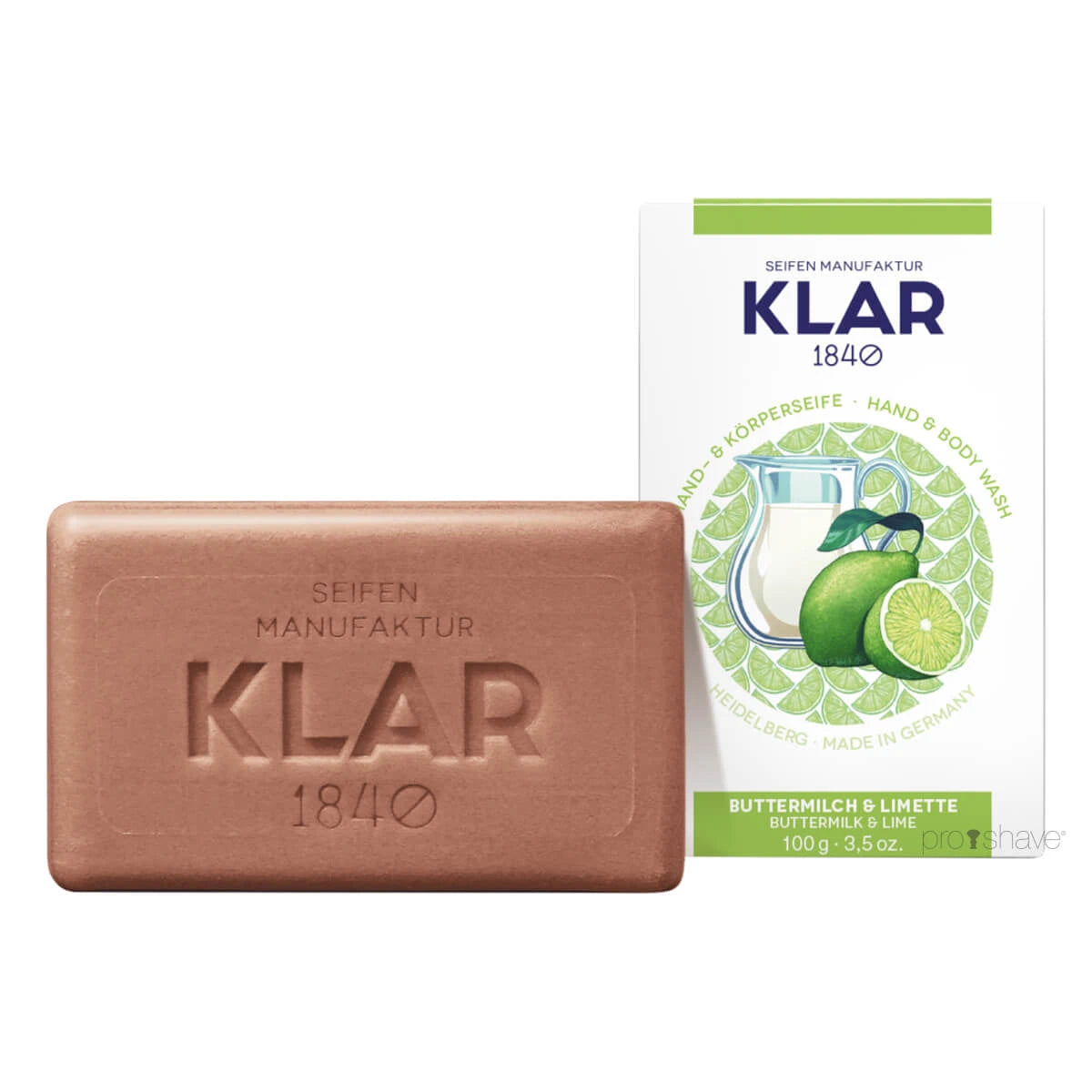 Klar Seifen Sæbe  Kærnemælk   Lime  100 Gr