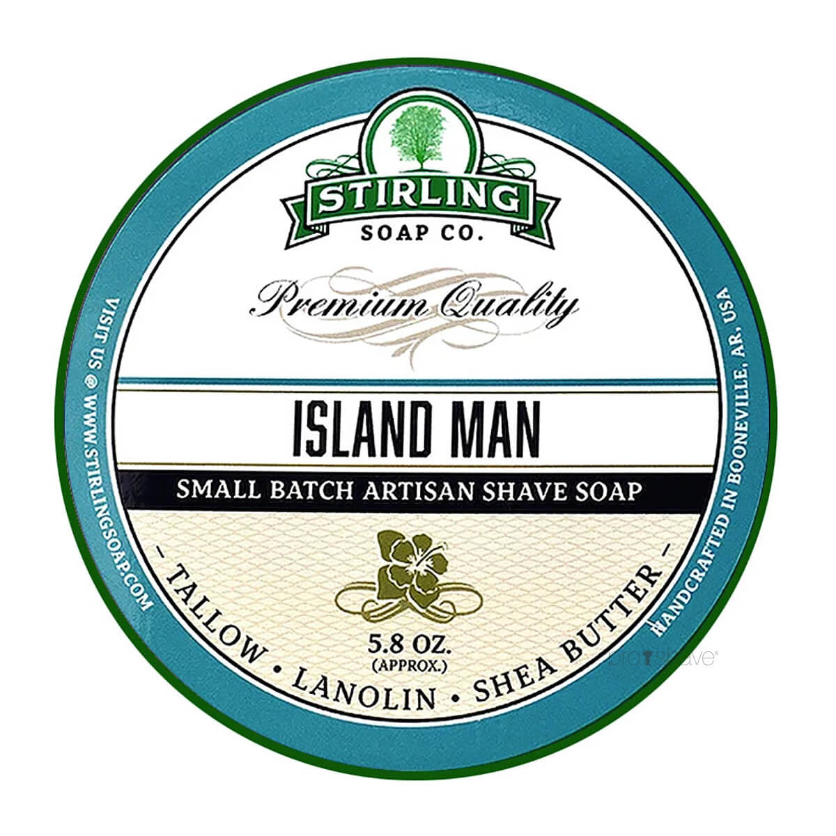 Stirling Soap Company Barbersæbe  Island Man  170 Ml