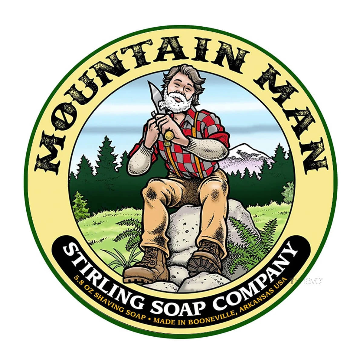 Stirling Soap Company Barbersæbe  Mountain Man  170 Ml