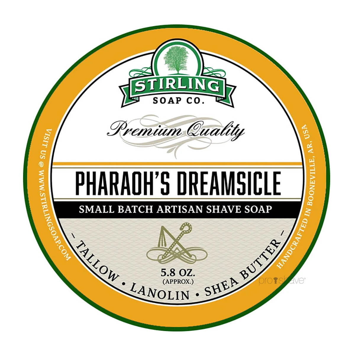 Stirling Soap Company Barbersæbe  Pharaoh Apos S Dreamsicle  170 Ml
