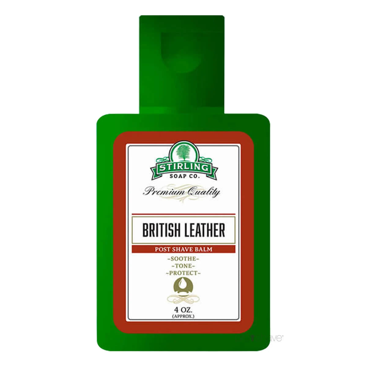 Stirling Soap Company Aftershave Balm  British Leather  118 Ml