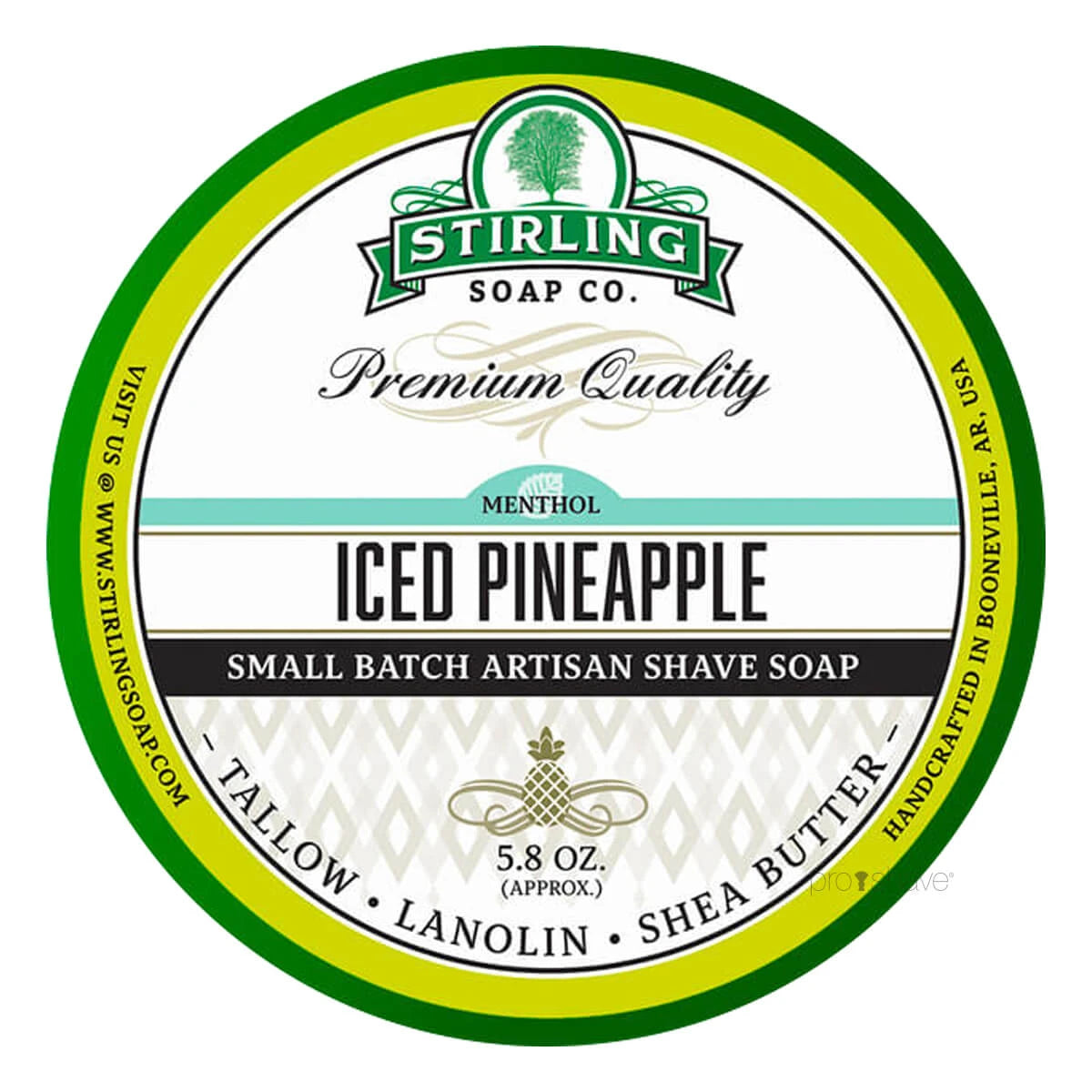 Stirling Soap Company Barbersæbe  Iced Pineapple  170 Ml