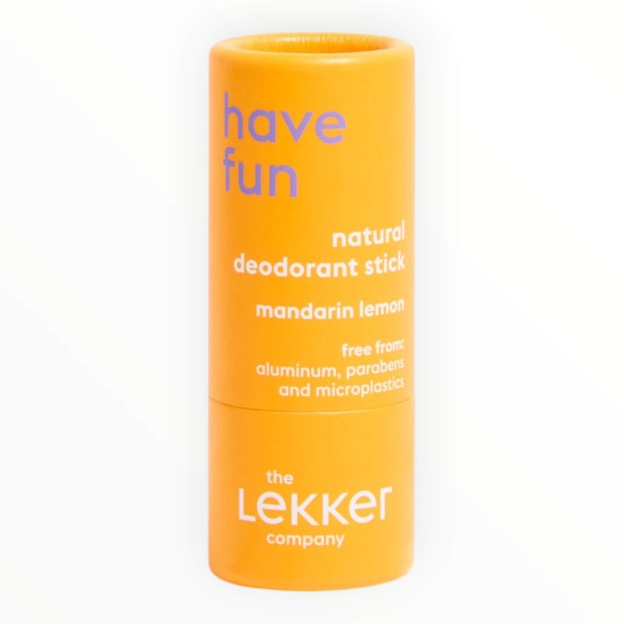 The Lekker Company Deodorant Stick  Have Fun  Rejsestørrelse  8 G