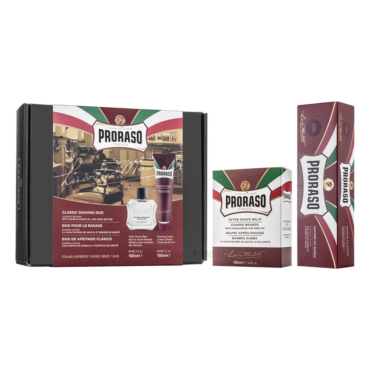 Proraso Gaveæske  Duo Pack  Barbercreme   Aftershave Balm  Nourishing