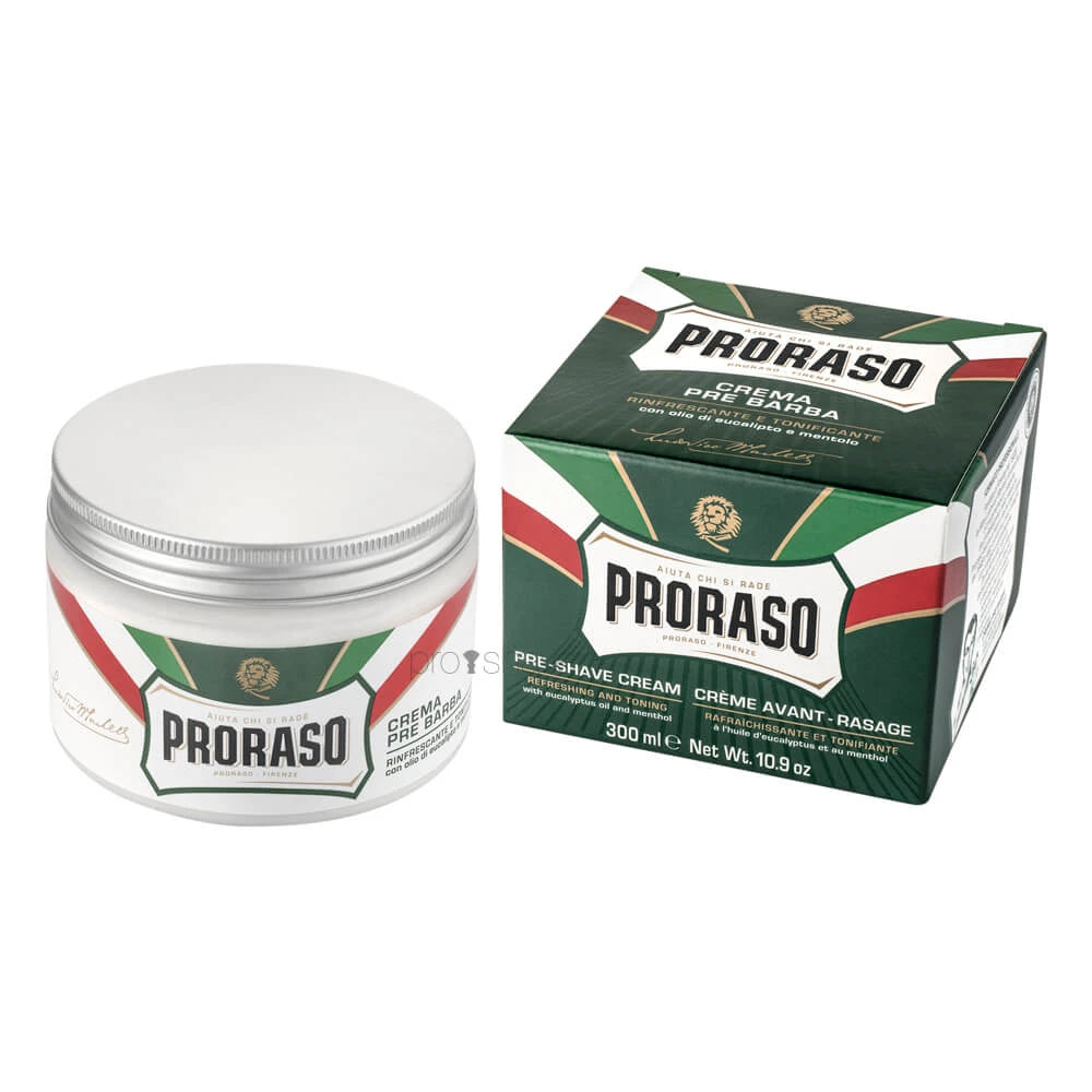 Proraso Preshave Cream   Refresh  Eucalyptus   Menthol  300 Ml   Salon