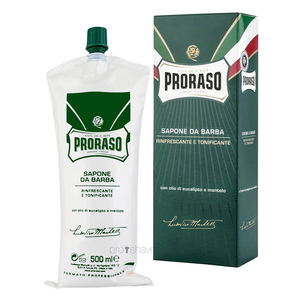 Proraso Barbercreme Refresh Eucalyptus Menthol 500 Ml Salon
