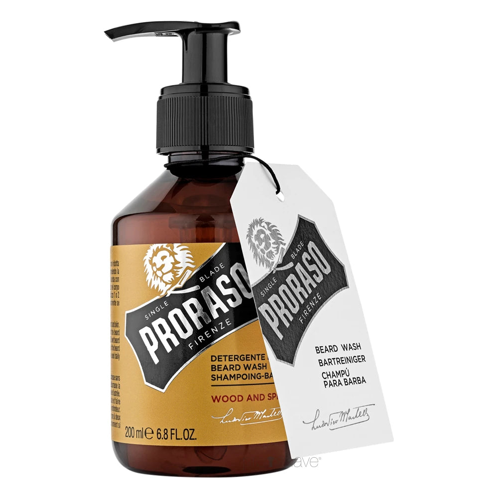 Proraso Skægshampoo Wood Spice 200 Ml