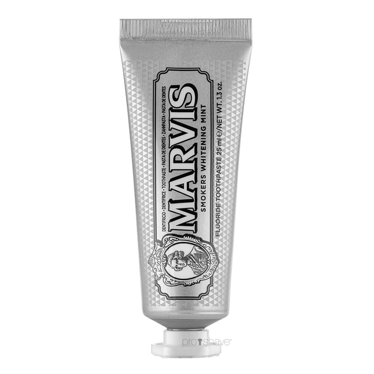 Marvis Whitening Mint For Smokers Tandpasta Rejsestørrelse 25 Ml