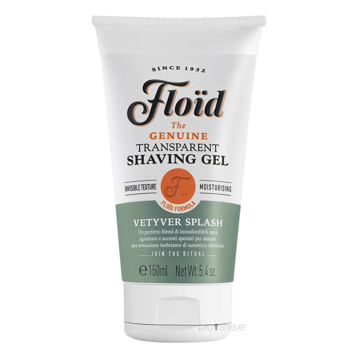 Flo? D Transparent Shaving Gel  Vetyver Splash  150 Ml