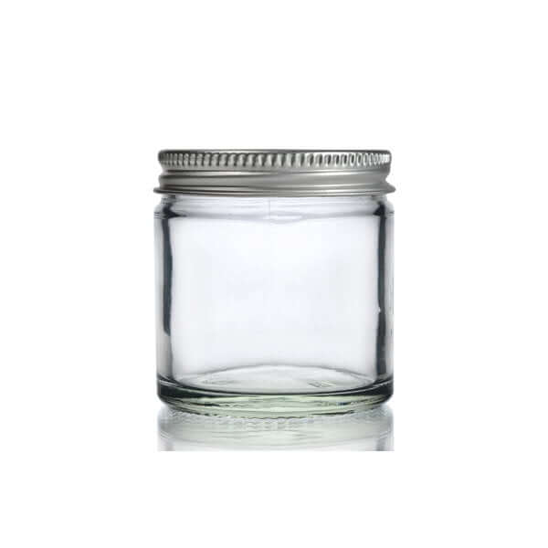 Glas Krukke 60 Ml Med Aluminium Låg Klar Skumpude For Tæt Lukning Egnet Til Cremer Og Salver Hedenhus