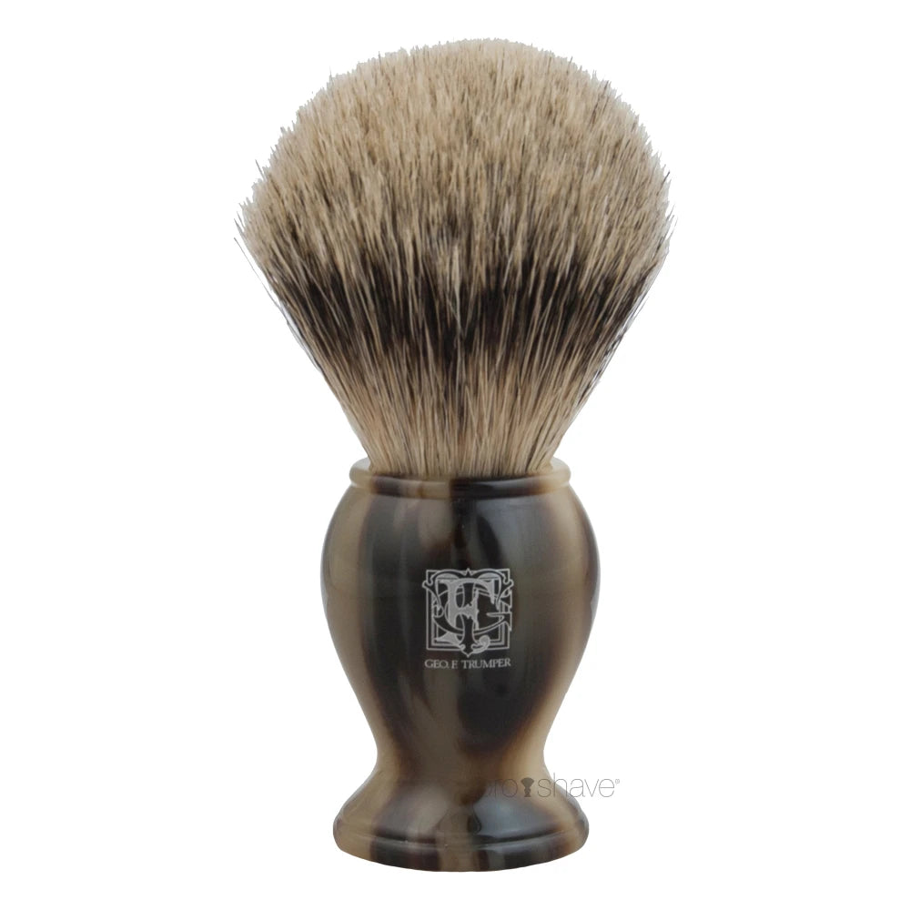 Geo F  Trumper Barberkost  Super Badger  Medium  Pb Range  Horn