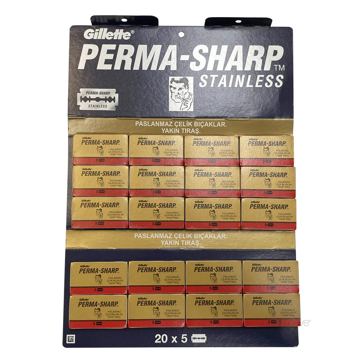 Permasharp Super De Barberblade  1 Stang  20x5 Stk   100 Stk