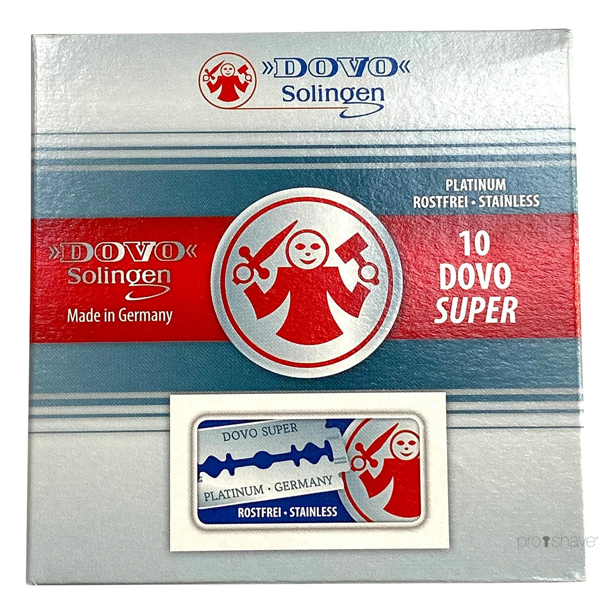 Dovo Solingen Super Platinum De Barberblade  1 Stang  10x10 Stk   100 Stk