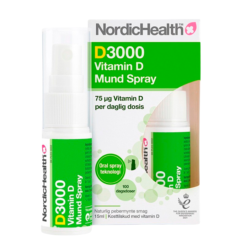 Nordichealth D3000 D3 Vitaminspray  15 Ml