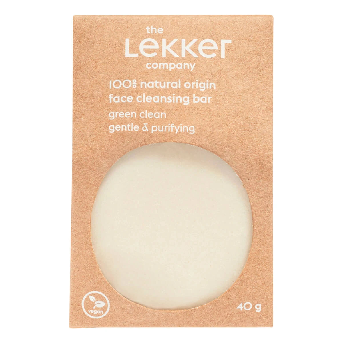 The Lekker Company Face Bar  Green Clean  40 G