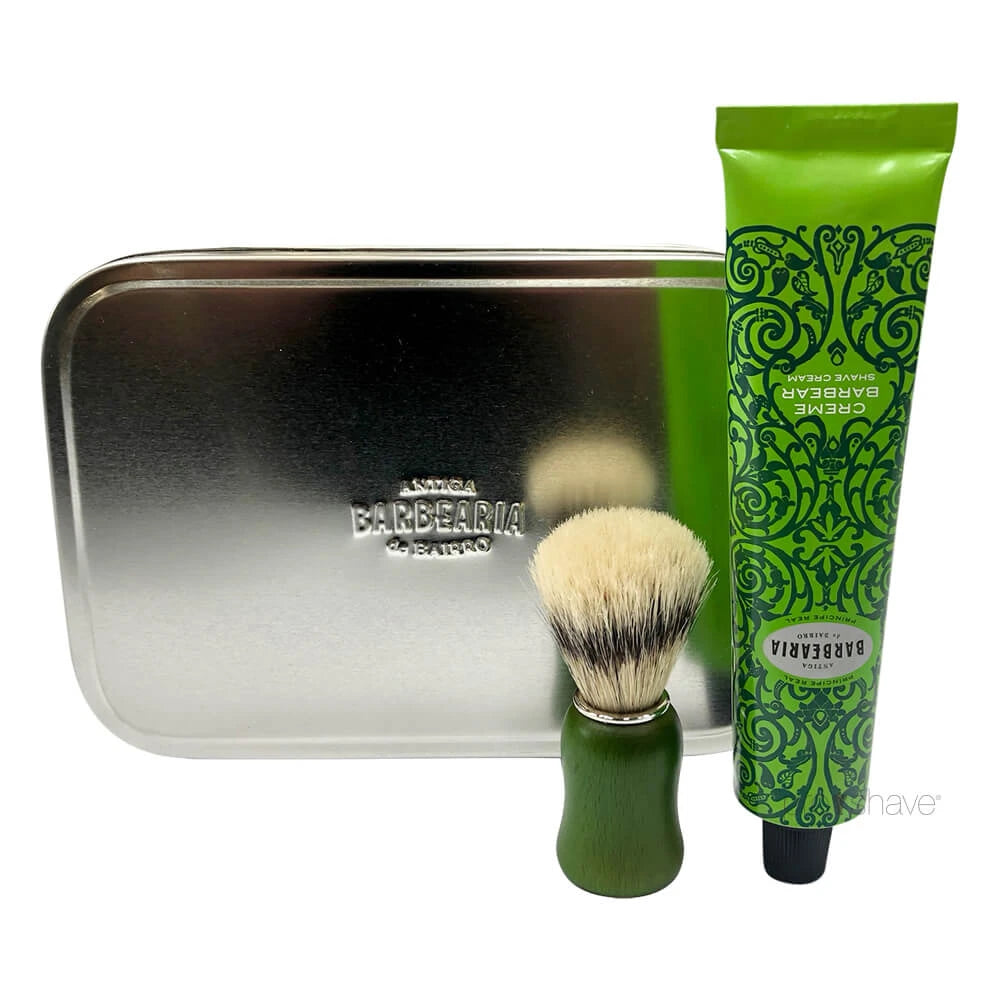 Antiga Barbearia De Bairro Gavesæt Med Barbercreme Og Barberkost Pr? Ncipe Real