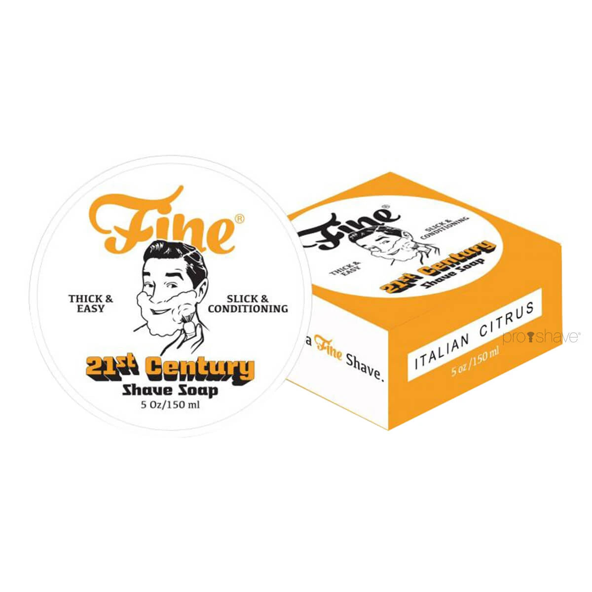 Fine Accoutrements Italian Citrus Barbersæbe I Skål  150 Ml