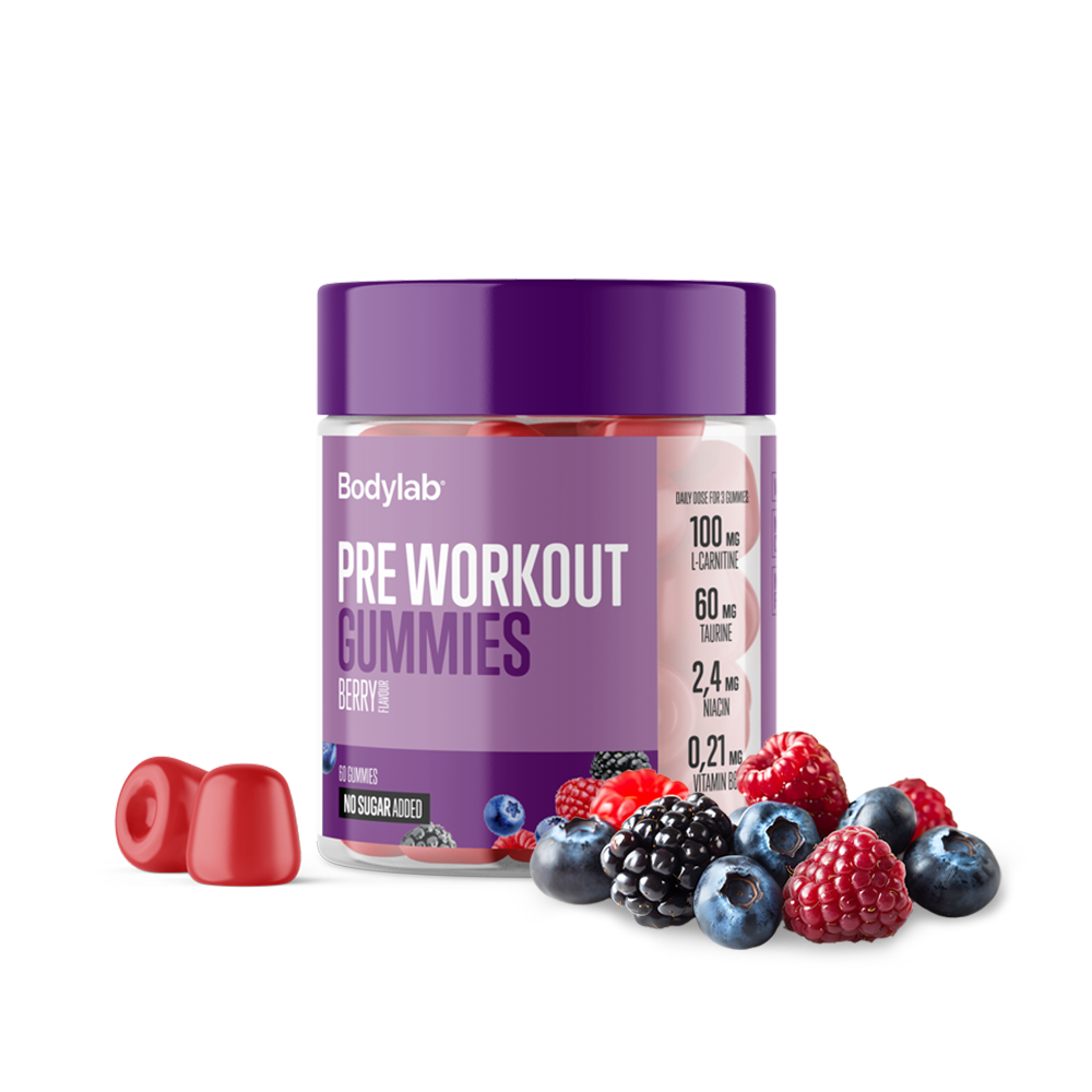Bodylab Pre Workout Gummies Berry  60 Stk
