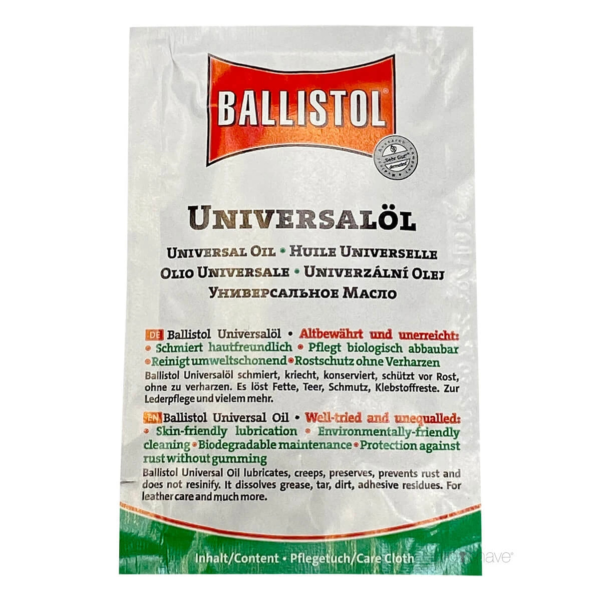 Ballistol Universalolie Wipe 1 Stk