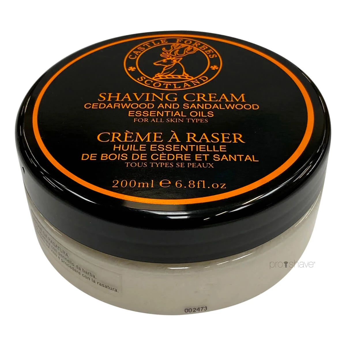 Castle Forbes Barbercreme Cedarwood Sandalwood Oils 200 Ml