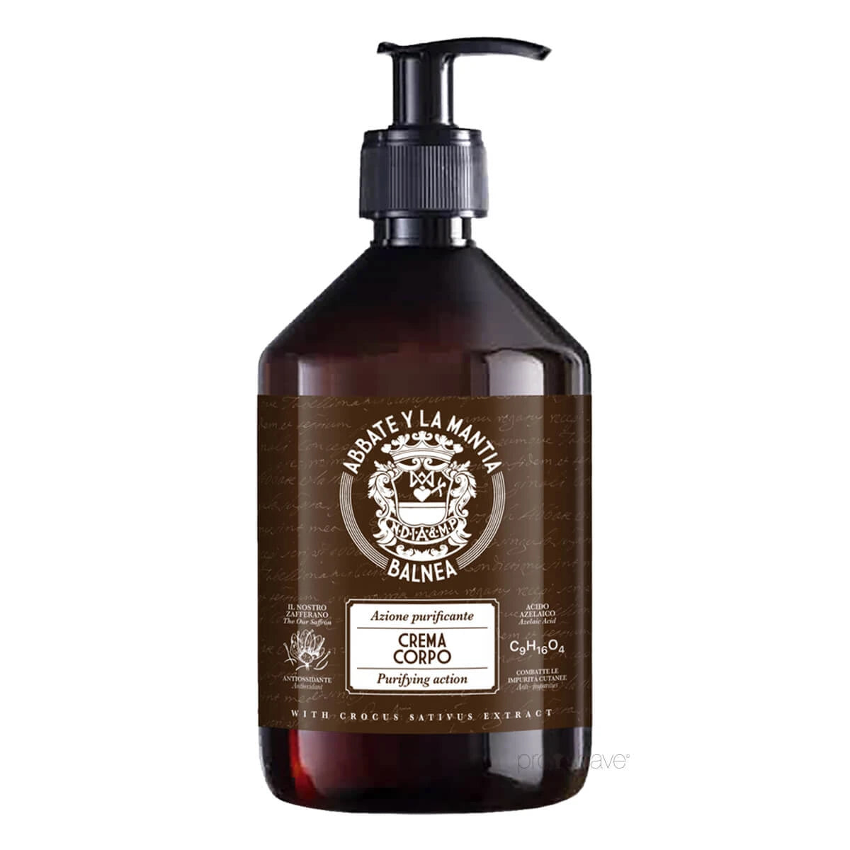 Abbate Y La Mantia Body Creme Mænd 500 Ml