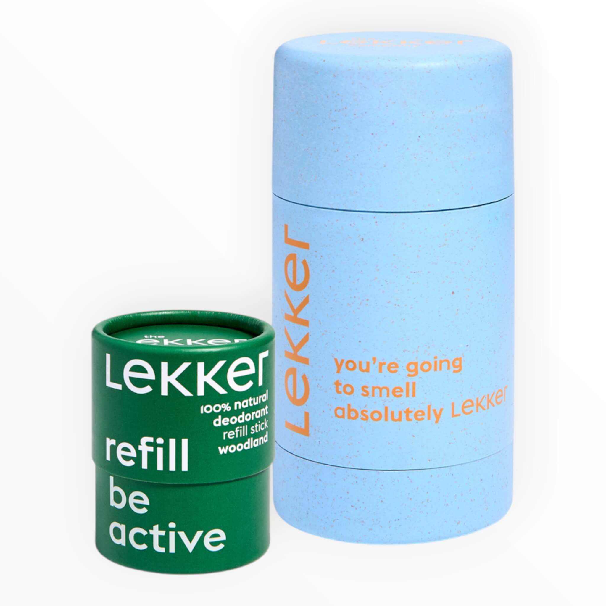 The Lekker Company Deodorant Stick  Refill Starter Set  Be Active