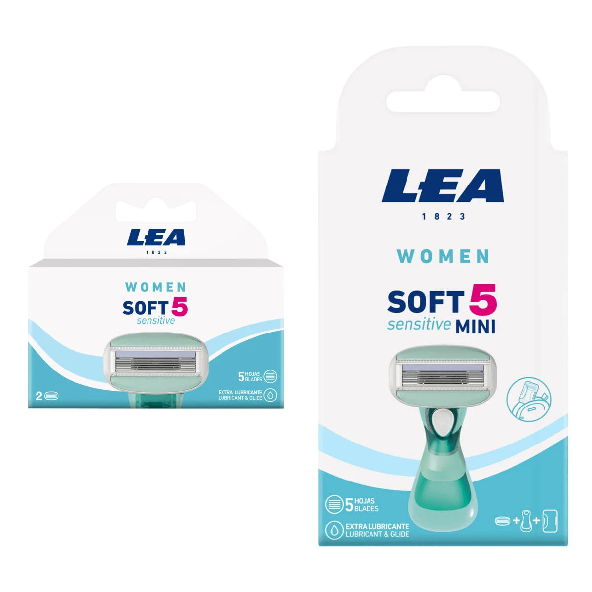 Lea Classic Soft 5 Sensitive Sæt Skraber Barberblade