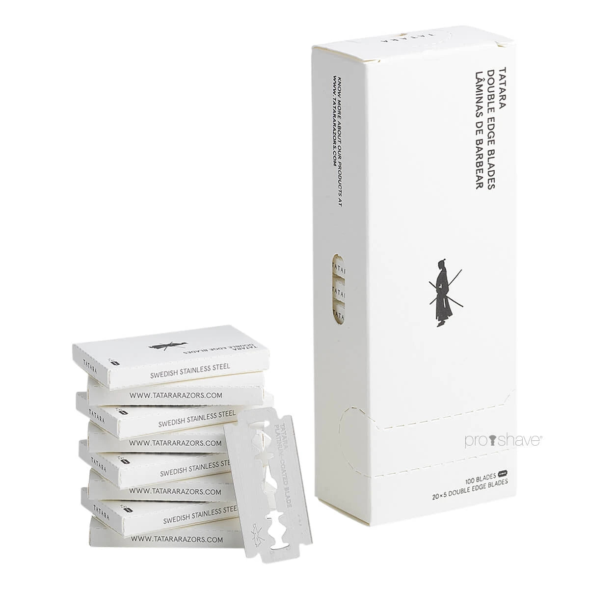 Tatara Razors Platinum De Barberblade  1 Stang  20x5 Stk   100 Stk