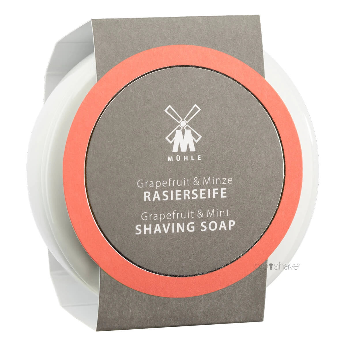 M? Hle Shaving Barbersæbe I Porcelænsskål Grapefrugt Mint 65 Gr