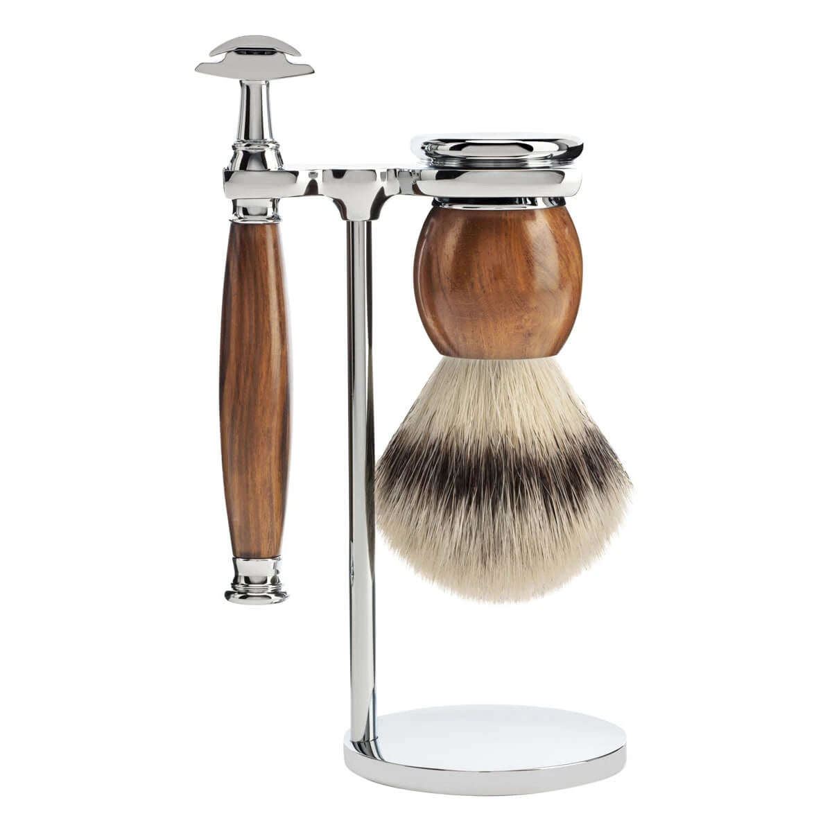 M? Hle Shaving Barbersæt Med De Skraber Fibre Barberkost Og Holder Sophist Ironwood