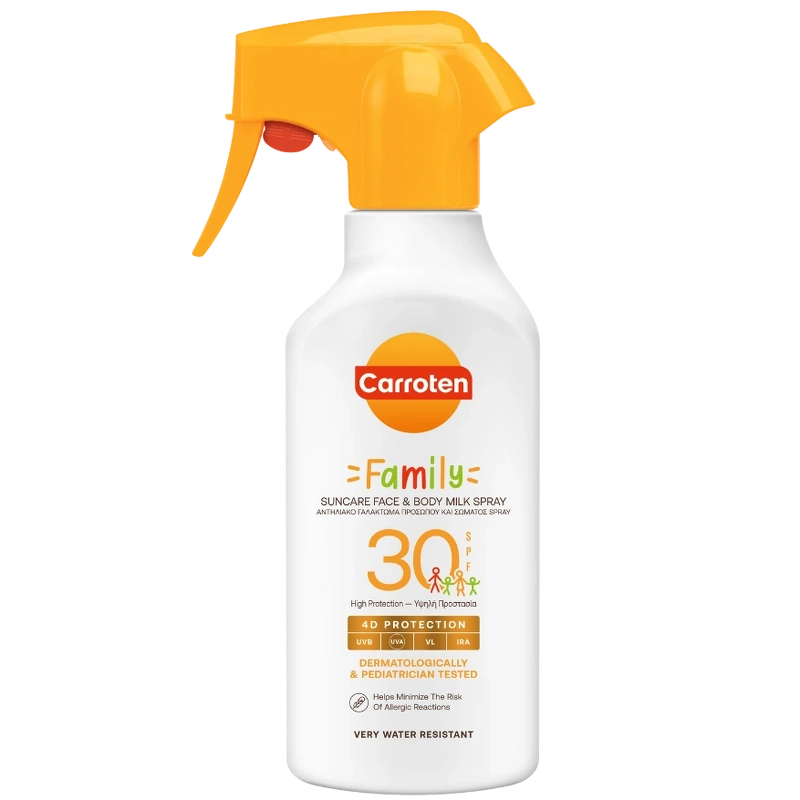 Carroten Family Face   Body Milk Trigger Spf 30 270 Ml