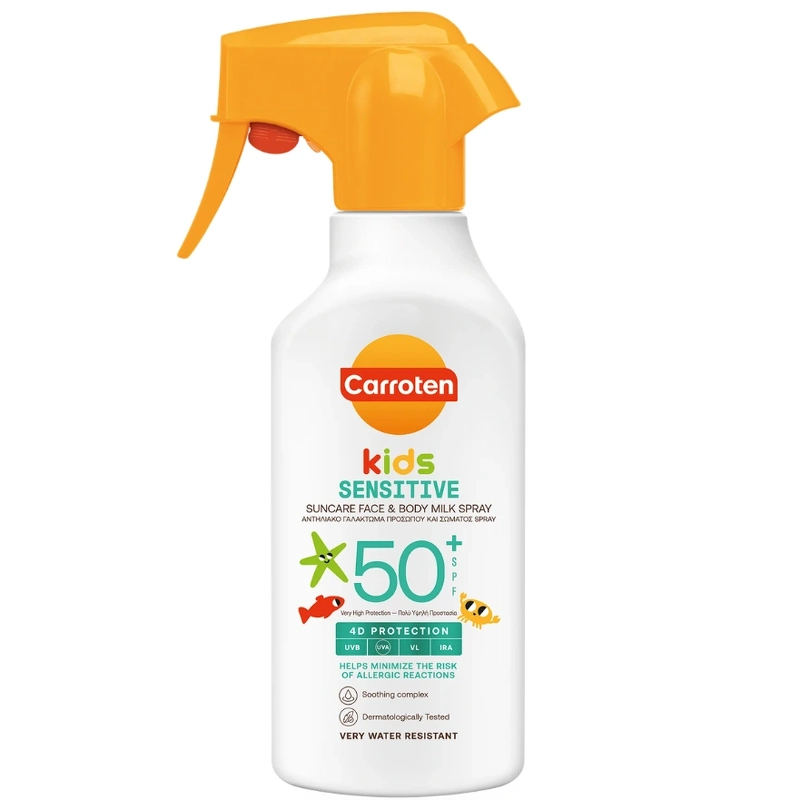 Carroten Kids Sensitive Milk Trigger Spf 50 270 Ml