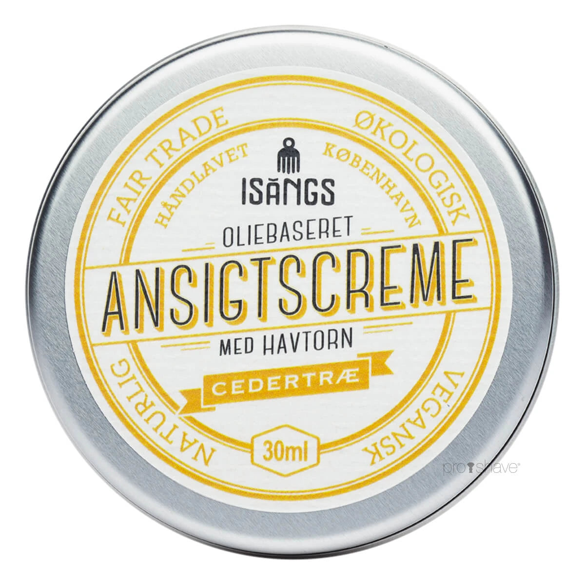 Isangs Ansigtscreme Med Havtorn  Cedertræ  30 Ml