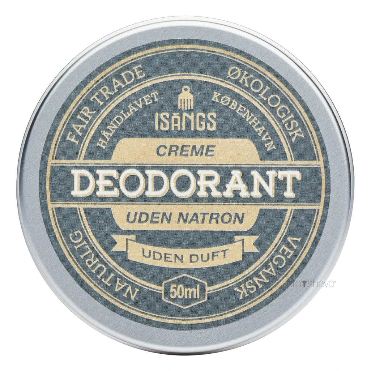 Isangs Creme Deodorant Uden Natron  Uden Duft  50 Ml