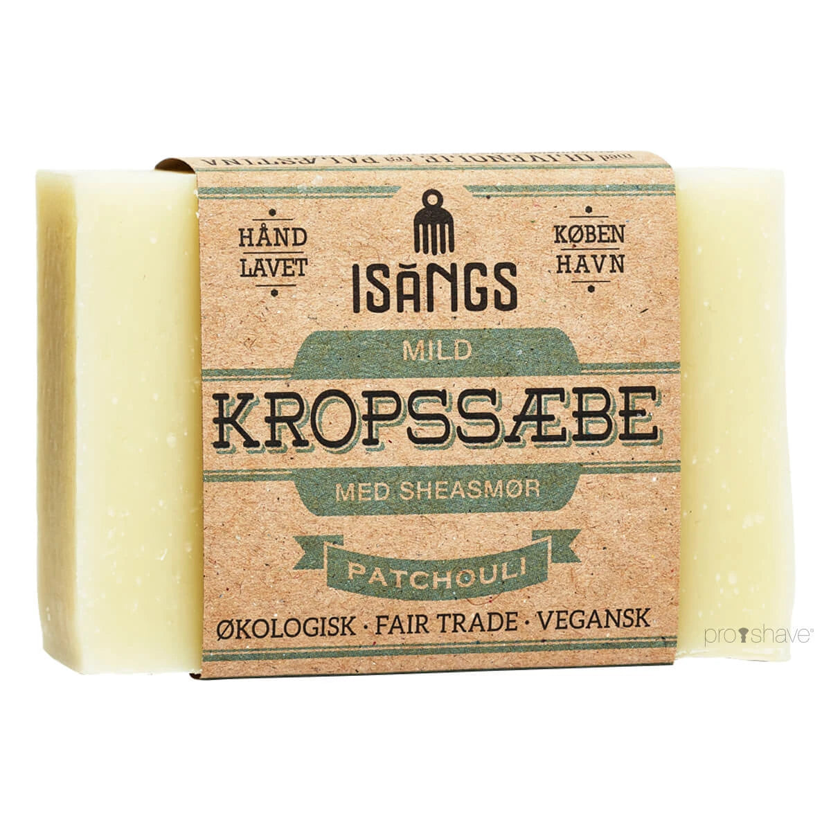 Isangs Mild Kropssæbe Med Sheasmør  Patchouli  90 Gr