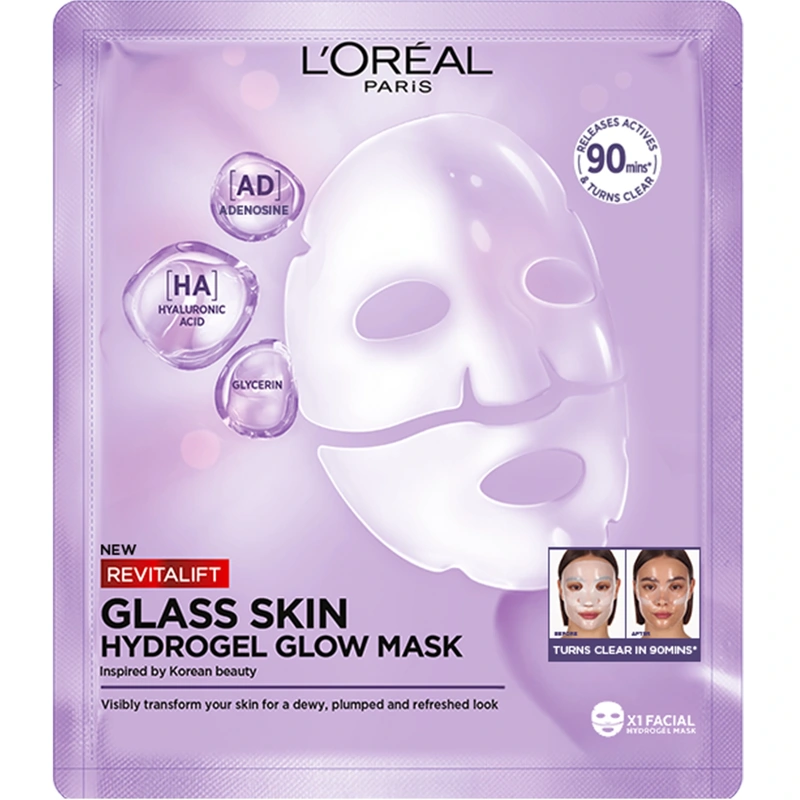 L Apos Oreal Paris Revitalift Glass Skin Hydrogel Glow Mask 1 Piece