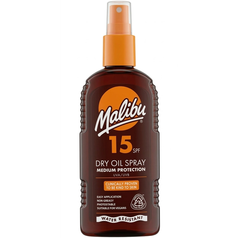 Malibu Dry Oil Spray Spf15 200 Ml