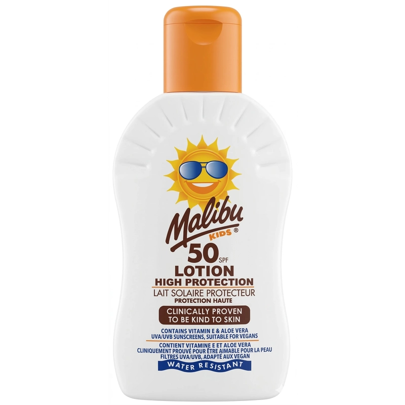 Malibu Sun Lotion For Kids Spf50 200 Ml