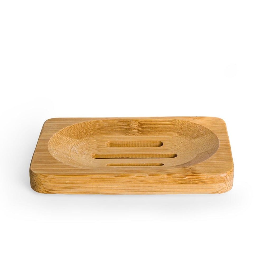 Sæbeholder I Bambus Rektangel Med Drænhuller 12x9x1 8 Cm Hedenhus Naturlig Bambus Stilrent Pladsbesparende Design