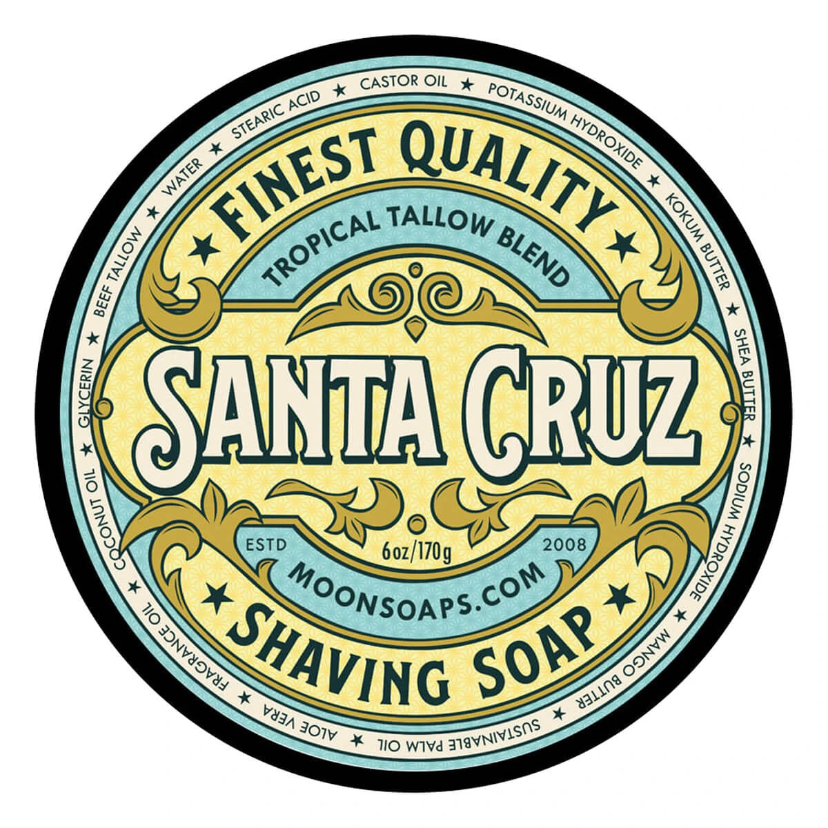Moon Soaps Barbersæbe Santa Cruz 170 Gr