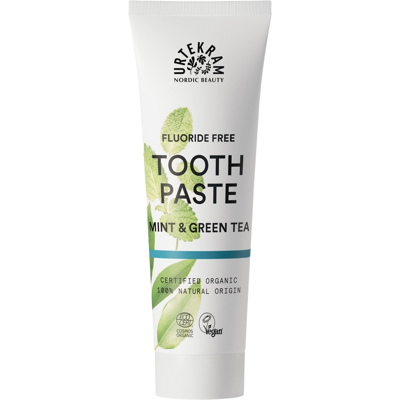 Urtekram Mint   Green Tea Toothpaste 75 Ml