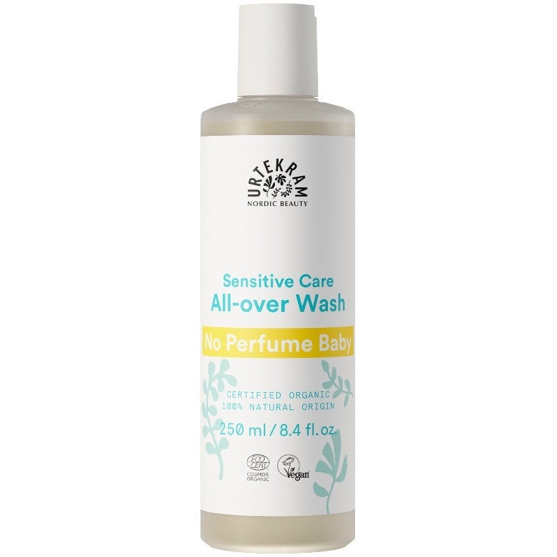 Urtekram No Perfume Baby All Over Wash Sensitive Care 250 Ml