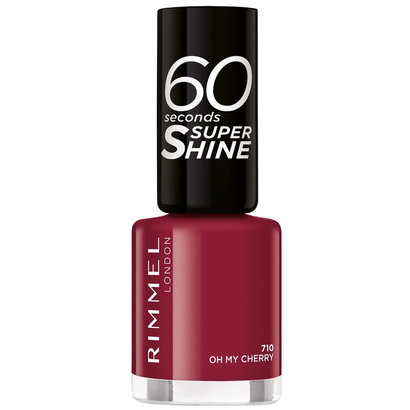 Rimmel 60 Seconds Nail Polish 8 Ml   710 Oh My Cherry