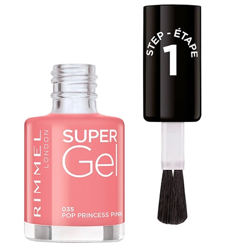 Rimmel Super Gel Nail Polish 12 Ml   035 Pop Princess Pink