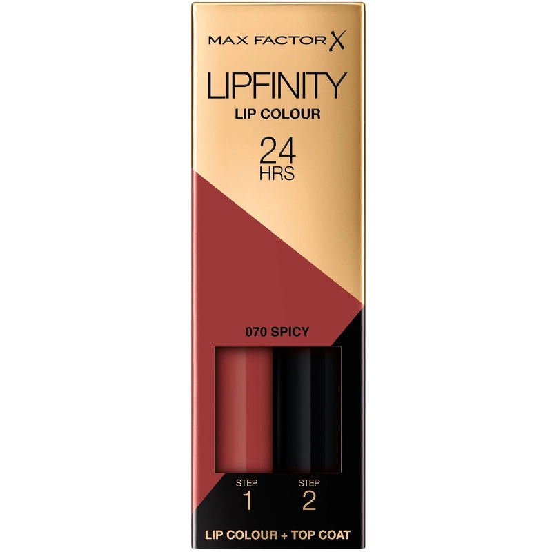 Max Factor Lipfinity 2 Step Long Lasting Lipstick 2 3 Ml 70 Spicy Spicy 70 Spicy 70