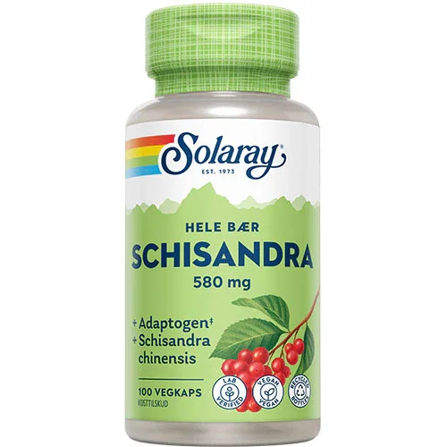 Solaray Schizandra 580 Mg 100 Kapsler